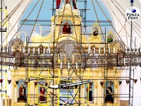 В Пензе под купол Спасского собора подняли люстру весом в 1,5 тонны - фотоэксклюзив