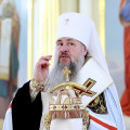 В канун Недели Всех святых в земле Российской просиявших митрополит Серафим совершил всенощное бдение в Спасском кафедральном соборе