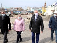 Белозерцев оценил ход работ по реконструкции Бакунинского моста - фото и видео