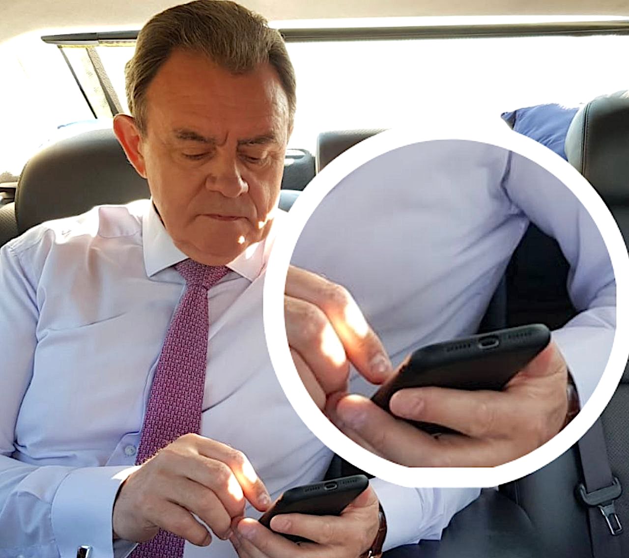 Блогеры просят пенсионера Лидина объяснить, почему он держит айфон в «Диктанте Победы»... кверху ногами - это постановочное фэйк-фото, Кузьмич?