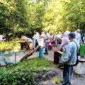В пензенских Ахунах освятили храм-крестильню и лесной родник