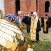 В Пензе освятили крест и купола строящегося храма на улице Ново-Казанской