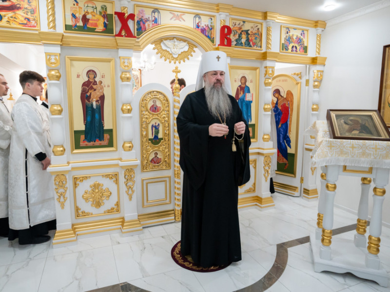 В Ахунах освятили храм-крестильню в честь Иоанна Предтечи